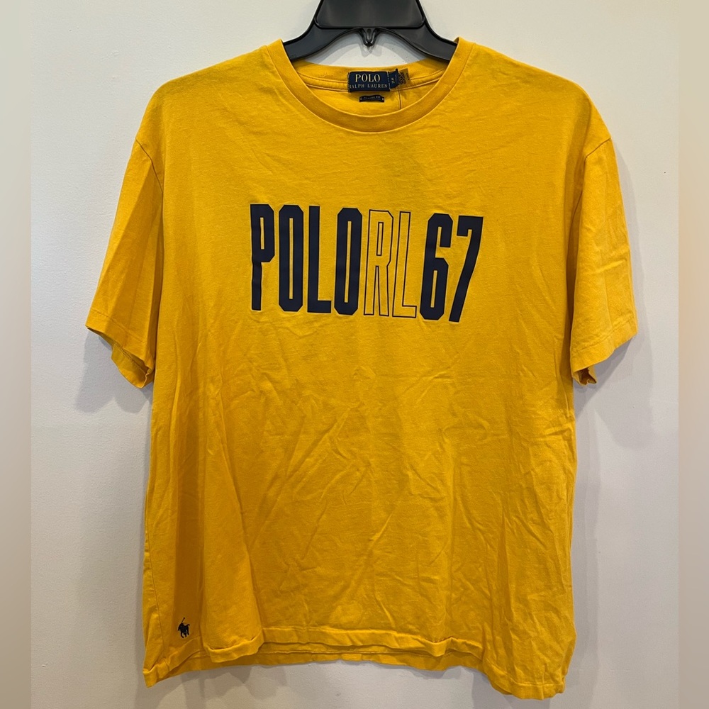 Men’s Polo Ralph Lauren Yellow T-Shirt B2 Size XL